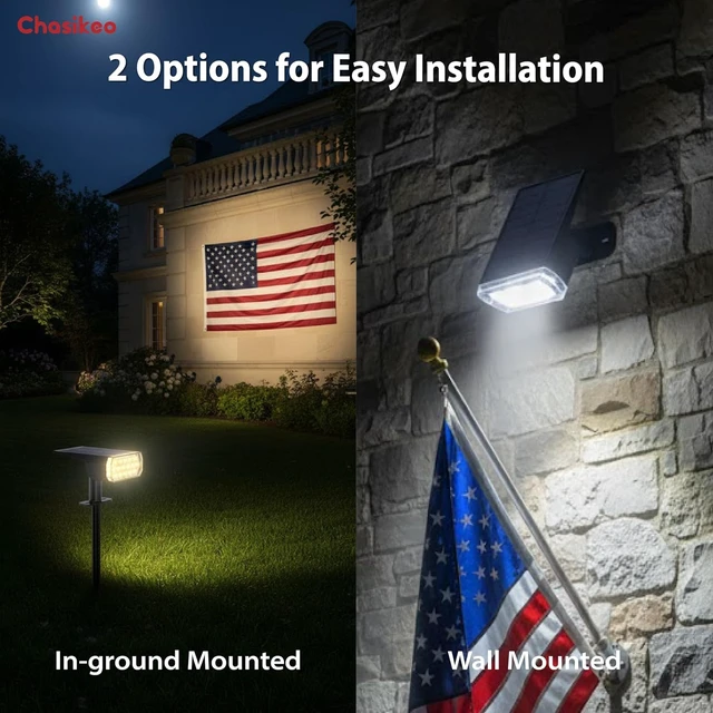 Alt view image 5 of 7 - Solar Lights Outdoor Waterproof, LED Solar Spot Lights Outdoor