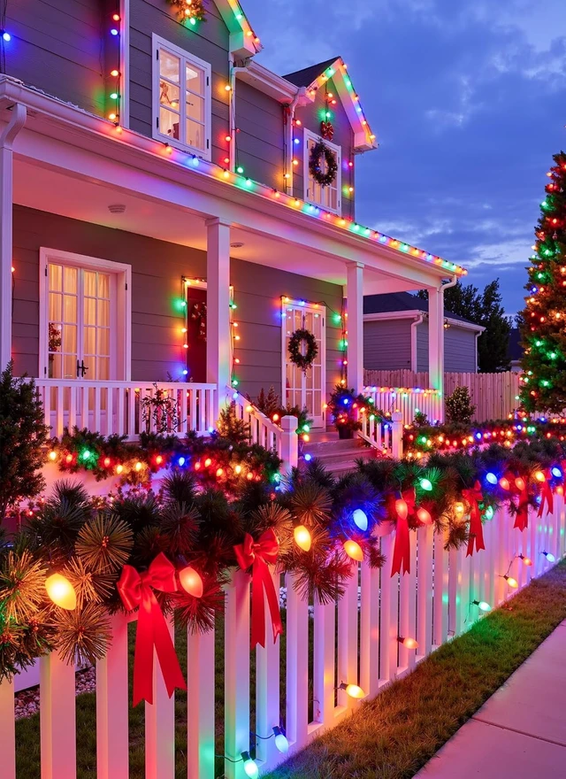 Alt view image 7 of 7 - Minetom 50Ft Christmas Lights Outdoor, with 50 LED Matte Bulbs, Multicolor