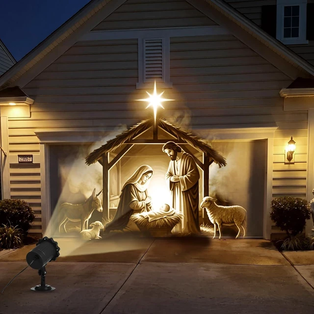 Alt view image 2 of 7 - Treela Nativity Scene Projector Light Outdoor Christmas Decoration
