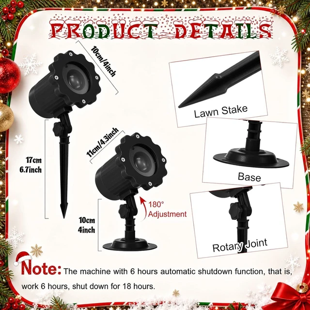 Alt view image 3 of 7 - Treela Nativity Scene Projector Light Outdoor Christmas Decoration