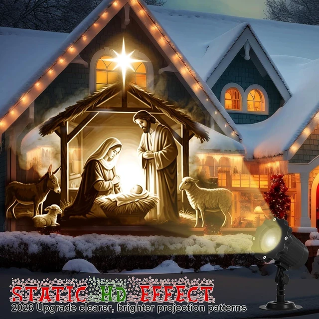 Alt view image 6 of 7 - Treela Nativity Scene Projector Light Outdoor Christmas Decoration