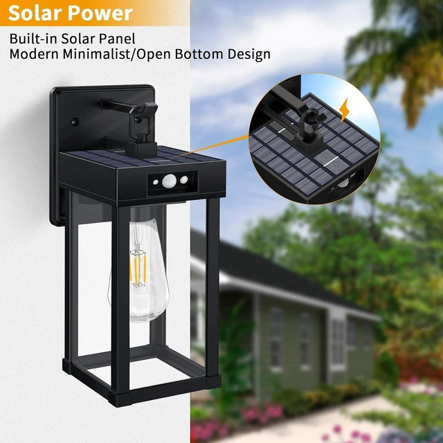 Alt view image 2 of 7 - Solar Porch Lights Outdoor with Motion Sensor & 3 Lighting Modes,Waterproof