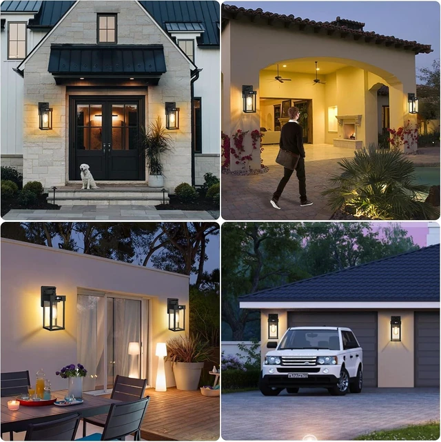 Alt view image 4 of 7 - Solar Porch Lights Outdoor with Motion Sensor & 3 Lighting Modes,Waterproof