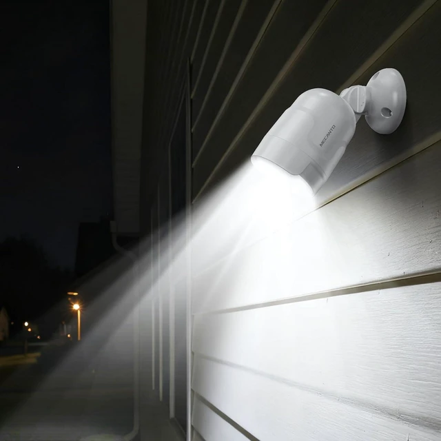 Alt view image 4 of 6 - USB Rechargeable Motion Sensor Light Outdoor, 4000mAh Built-in Battery 600 Lumen Spotlight, IP65 Waterproof Cordless Wall Light for Porch Garage House
