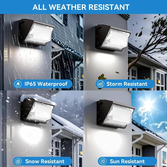 Alt view image 4 of 7 - 160W LED Wall Pack Light with Dusk to Dawn Photocell, 1 Pack