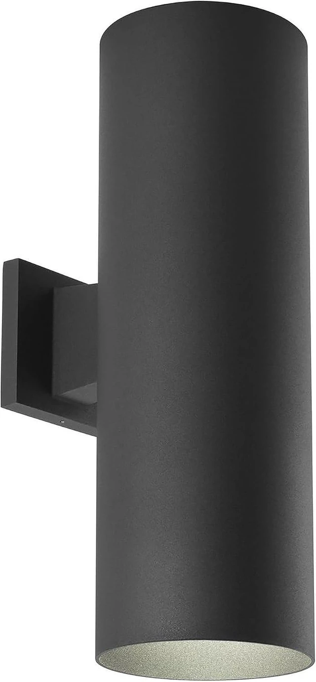 Alt view image 2 of 7 - Progress Lighting Cylinder Outdoor Wall Light, Black