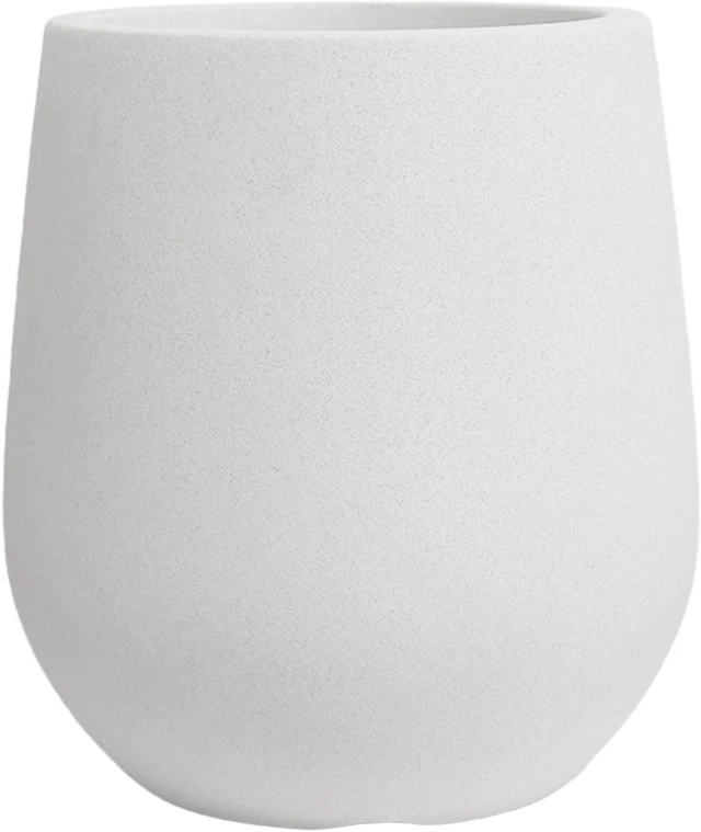 Main image of 11.8"H Plastic Planters with Drainage Holes and Plug,Chalk Beige