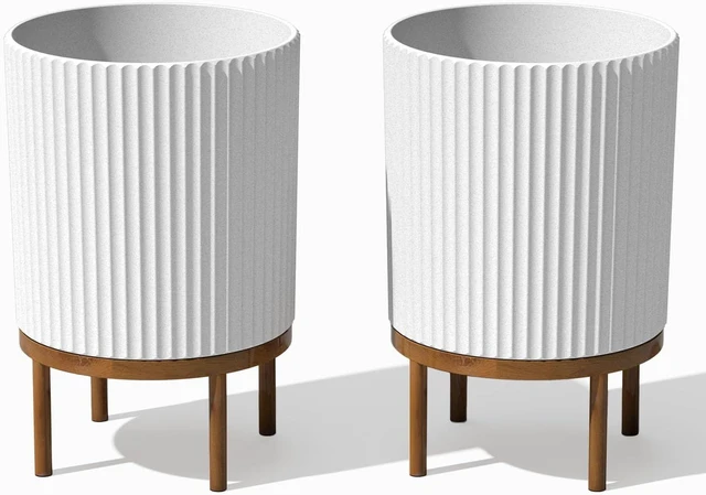 Main image of Veradek Demi Series Raised Planter - Round Planter with Stand