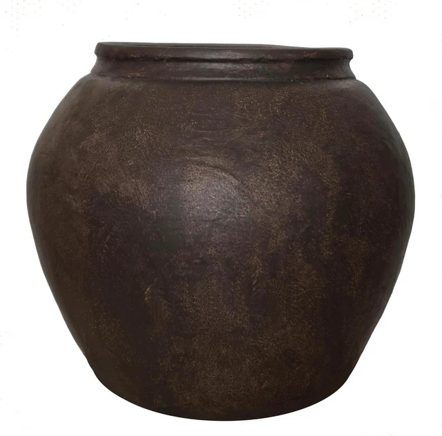 Main image of 12" H x 14" Dia Fiberstone Vintage Style Planter with Drainage Hole, Indoor/Outdoor Large Plant Pot for Home Patio Garden, Ideal for Artificial Tree/Plants