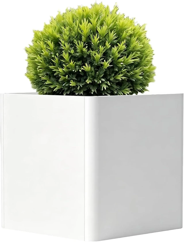 Main image of Metal Planter Box 24" L x 24" W x 24" H, Large Square Outdoor Planter