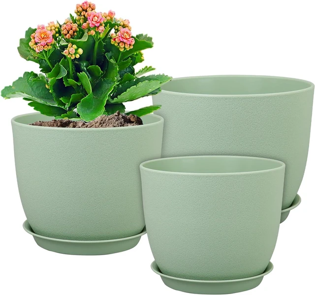 Main image of WSMKSZ 12/10/9 inch Large Plant Pots for Indoor Plants, 3 Pack Flower Pots