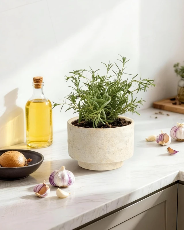 Alt view image 5 of 7 - Succulent Pots, 8"+6" Plant Pots, Ceramic Planters for Indoor Plants