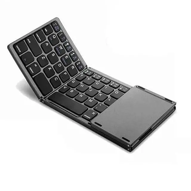 Alt view image 2 of 2 - Mini Folding Wireless Bluetooth Keyboard With Touchpad for Laptop Tablet Phone