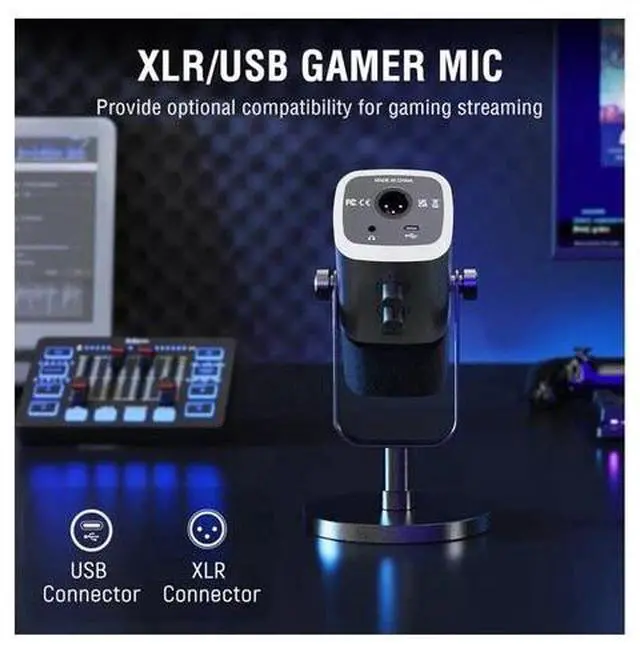 Alt view image 6 of 7 - FIFINE Gaming Equipment Bundle, Dynamic XLR/USB Gaming Microphone Set With Mixer