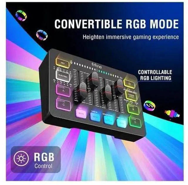 Alt view image 7 of 7 - FIFINE Gaming Equipment Bundle, Dynamic XLR/USB Gaming Microphone Set With Mixer