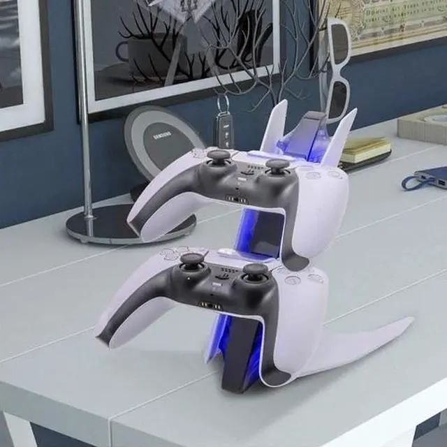 Alt view image 6 of 7 - PS5 Controller Charger, PlayStation 5 Controller Charging Station with LED Light
