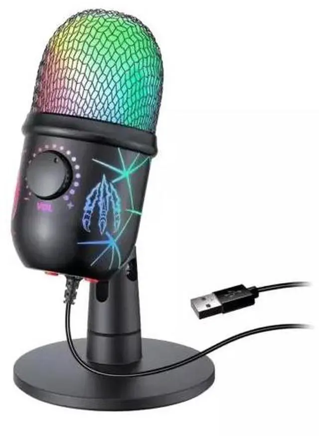 Main image of Gaming Microphone USB Computer Microphone for PC Mac PS4/5 Condenser Podcast RGB