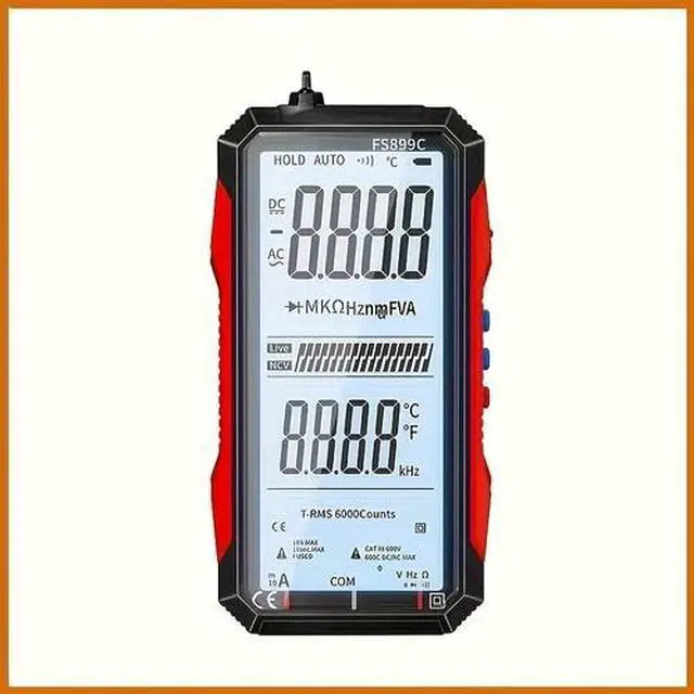 Main image of Rechargeable Digital Multimeter FS899C - Electrical & NCV Testing