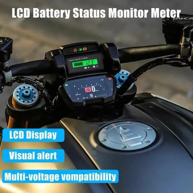 Alt view image 2 of 7 - 12V/24V/36/48V Battery Status Charge LCD Digital Indicator Monitor Meter Gauge