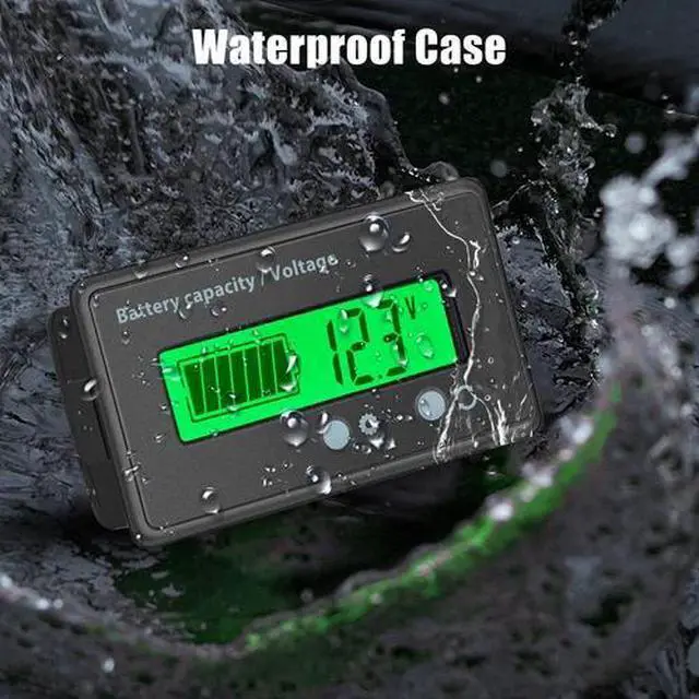 Alt view image 4 of 7 - 12V/24V/36/48V Battery Status Charge LCD Digital Indicator Monitor Meter Gauge