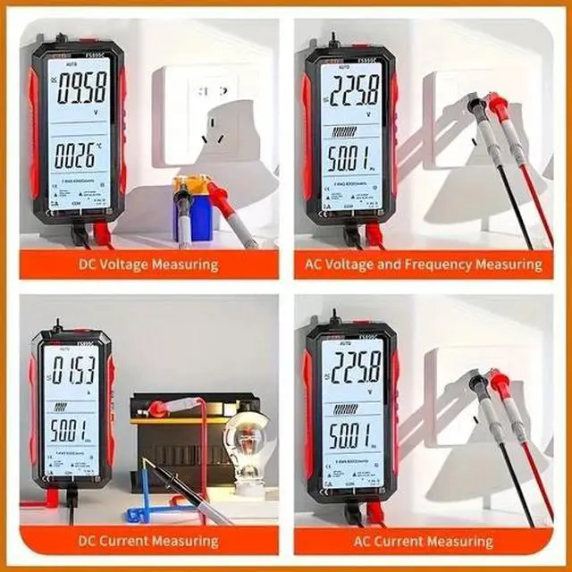 Alt view image 3 of 4 - Rechargeable Digital Multimeter FS899C - Electrical & NCV Testing