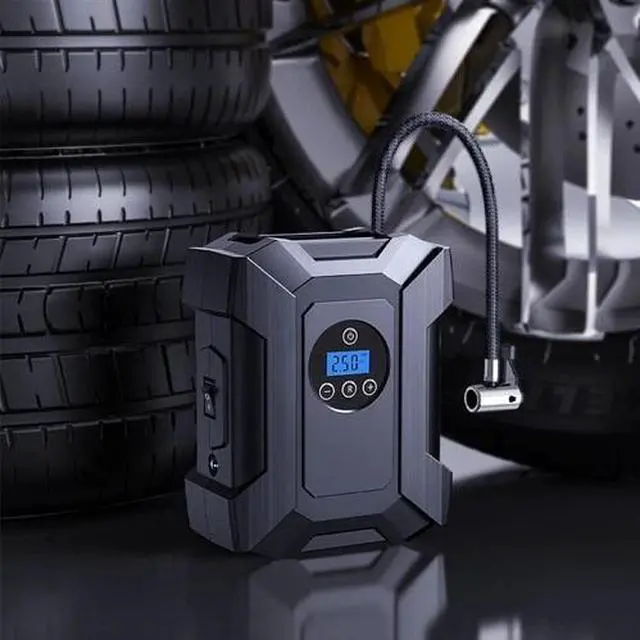 Alt view image 2 of 6 - Car Air Tire Pump Inflator Portable Compressor Digital Electric Auto 150PSI 12V