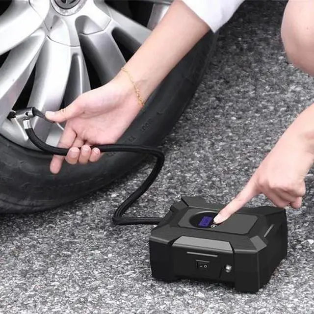 Alt view image 3 of 6 - Car Air Tire Pump Inflator Portable Compressor Digital Electric Auto 150PSI 12V