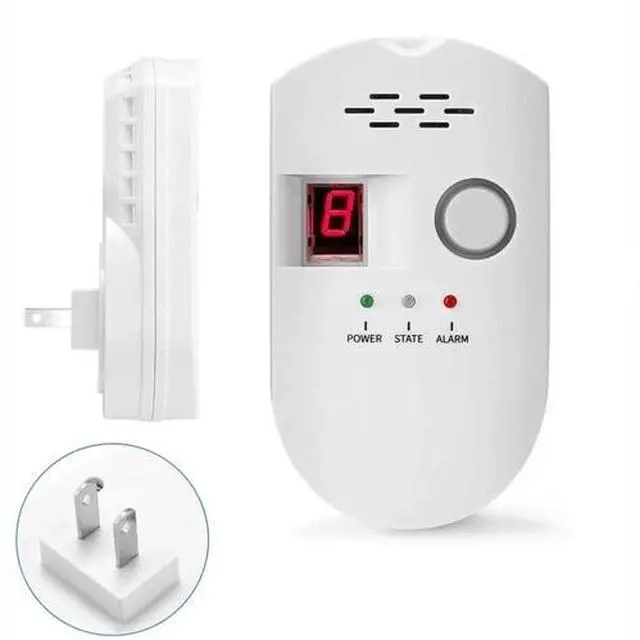Alt view image 2 of 2 - Digital Gas Leak Detector Alarm Sensor Propane Butane Methane Natural Gas Catch