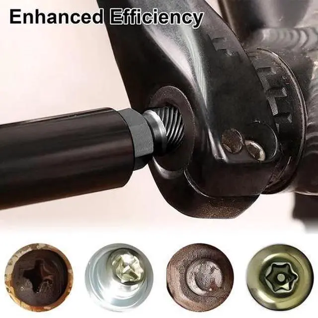 Alt view image 5 of 7 - 10Ps Screw Extractor Easy Out Drill Bits Kit Damaged Screw Bolt Stud Remover Set