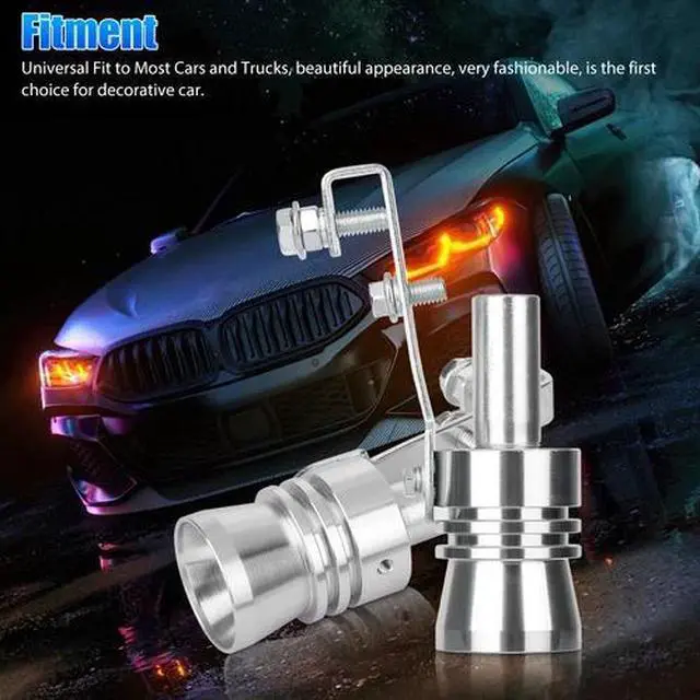 Alt view image 5 of 7 - 2X Universal Turbo Sound Exhaust Muffler Pipe Whistle Car Oversized Roar Maker