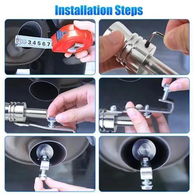Alt view image 7 of 7 - 2X Universal Turbo Sound Exhaust Muffler Pipe Whistle Car Oversized Roar Maker