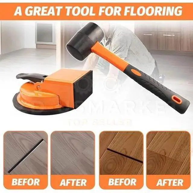 Main image of Heavy Duty Floor Gap Fixer Suction Cup Tool for Laminate Flooring Installation