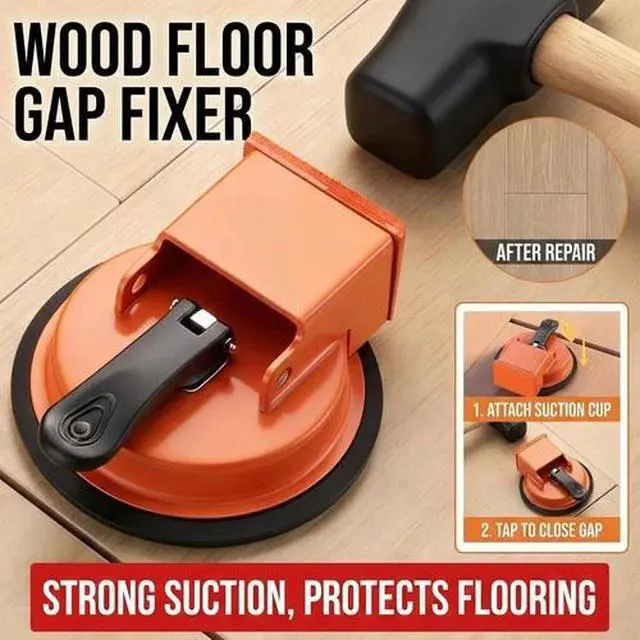 Alt view image 2 of 7 - Heavy Duty Floor Gap Fixer Suction Cup Tool for Laminate Flooring Installation