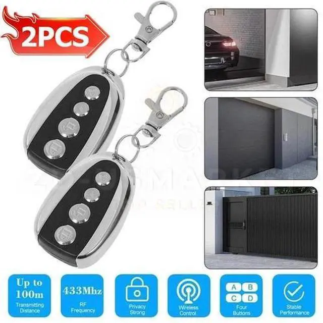 Main image of 2PCS 433MHz Remote Control Backup Key Sliding Gate Opener Automatic Operator New