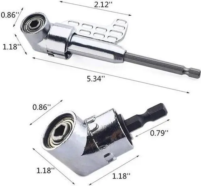 Alt view image 3 of 4 - 3PCS 105 Degree Right Angle Drill Socket Adapter Flexible Shaft Extension Bit