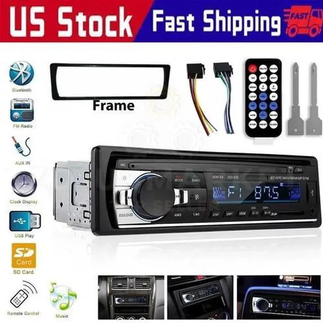 Main image of Bluetooth Car Stereo Audio In-Dash FM Aux Input Receiver SD USB MP3 Radio Player