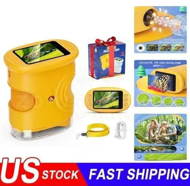 Main image of Microscope for Kids - 1000X Kids Handheld Pocket Microscope with 4K IPS Scree