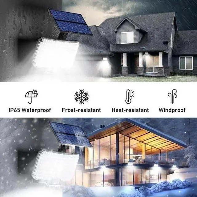 Alt view image 3 of 7 - LED Solar Street Lights 9900000lm Security Flood Lamp Motion Sensor Outdoor Wall