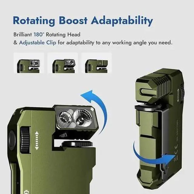 Alt view image 2 of 6 - 400LM Portable Pocket Mini EDC Flashlight Waterproof Emergency Lamp for Camping