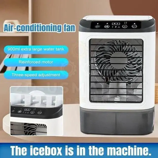 Alt view image 6 of 7 - Personal Air Conditioner Cooler Fan Portable Mini Space Cooler 3-Speed Settings