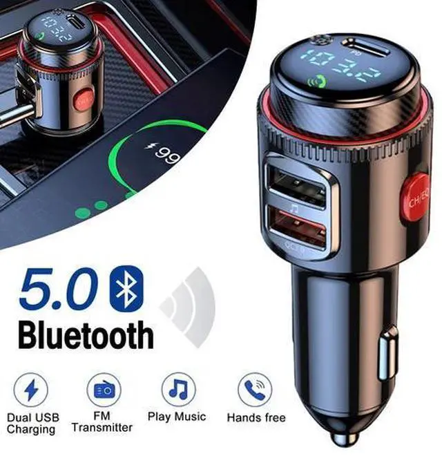 Main image of Car Wireless Bluetooth FM Transmitter MP3 Player USB Car Charger Radio Adapter