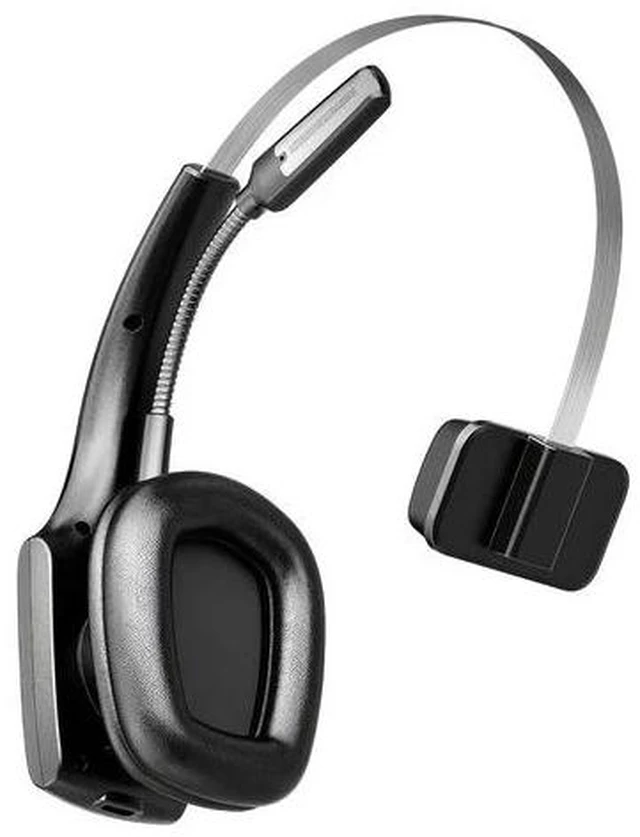 Alt view image 2 of 6 - Mpow Trucker Bluetooth Headset V5.3 Wireless Over Ear Headphone Noise Canceling