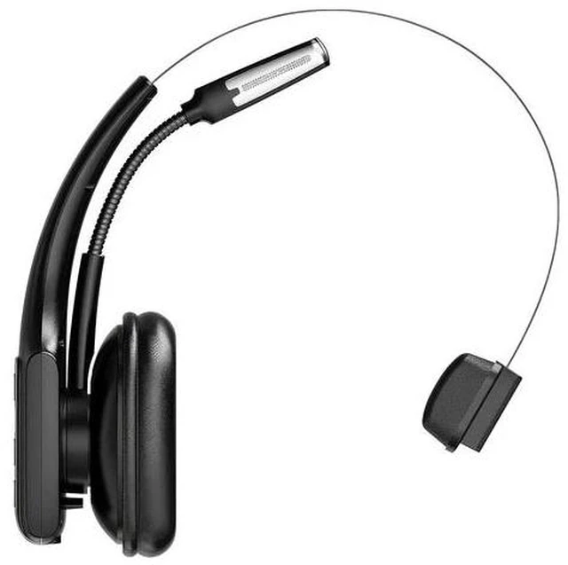 Alt view image 3 of 6 - Mpow Trucker Bluetooth Headset V5.3 Wireless Over Ear Headphone Noise Canceling