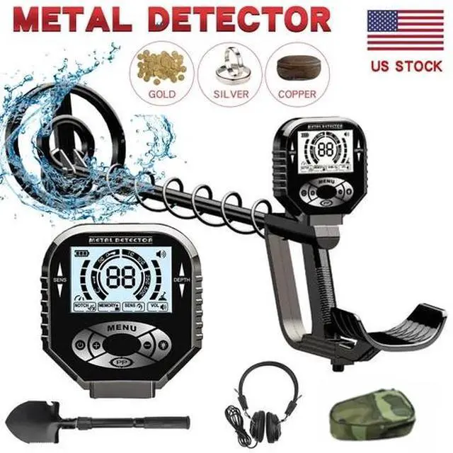 Alt view image 2 of 7 - Detector De Metales Oro y Plata LCD Display Deep Ground Gold Finder Waterproof