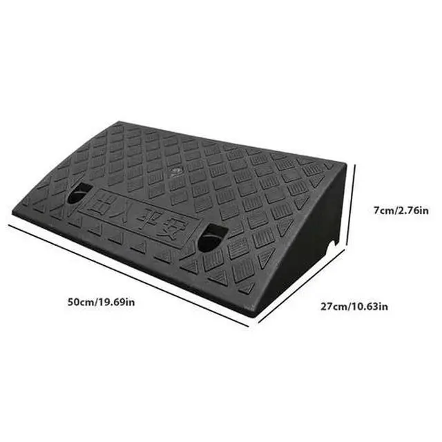 Alt view image 2 of 7 - 2 Pack Driveway Ramp Heavy Duty Vehicle Curb Rubber Threshold Ramp Professional