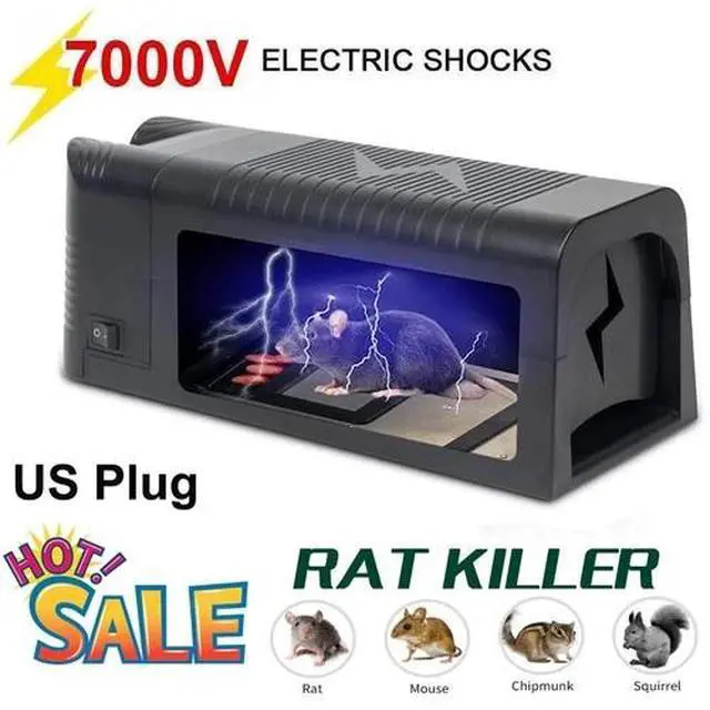 Alt view image 3 of 6 - Upgraded Electronic Mouse Trap Control Kill Big Rat Pest Electric Rodent Zapper