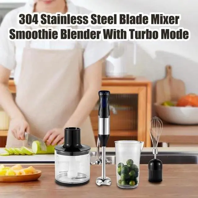Alt view image 5 of 7 - 5-in-1 Hand Immersion Blender 1000W Entire Stainless Steel Blender Baby food