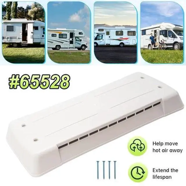 Alt view image 2 of 7 - For Dometic Refrigerator Vent Cover RV Roof Lid Trailer Replacement Part #65528