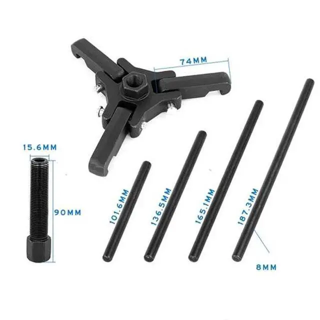 Alt view image 6 of 7 - Harmonic Balancer Removal Tool Kit Puller Dampers For Jeep Ford GM Chrysler SUV