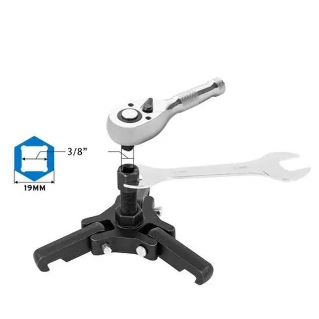 Alt view image 7 of 7 - Harmonic Balancer Removal Tool Kit Puller Dampers For Jeep Ford GM Chrysler SUV